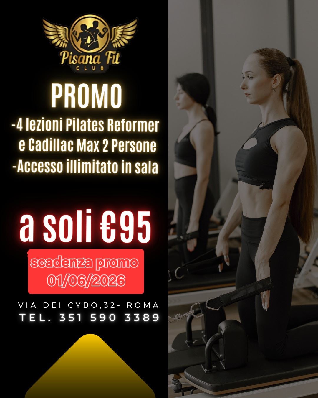 PROMO PILATES + SALA PESI